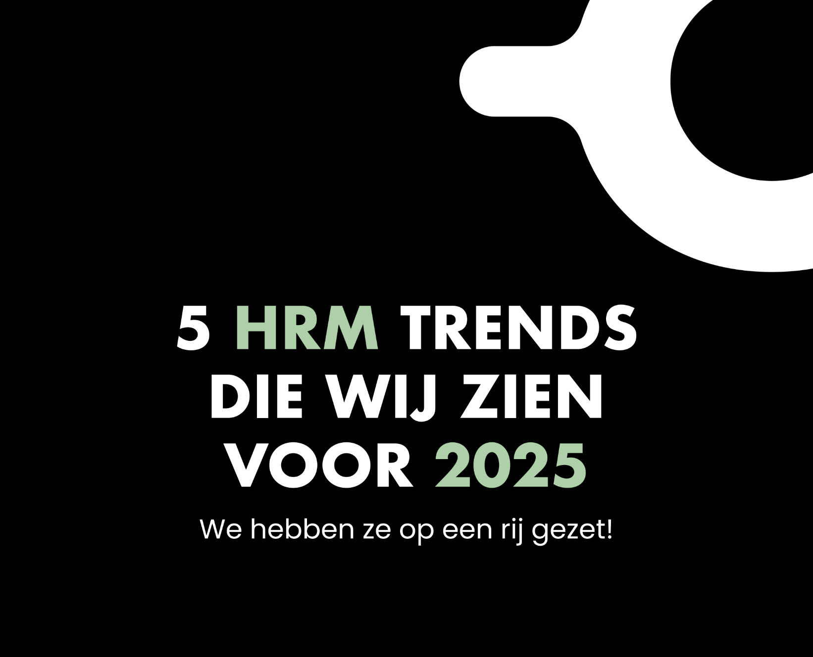 Een visual van WGROW met de tekst 5 HRM trends 2025